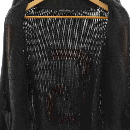 Dolce & Gabbana Driver's Knit Sweater Zip Up Wool 46 Black — view 3