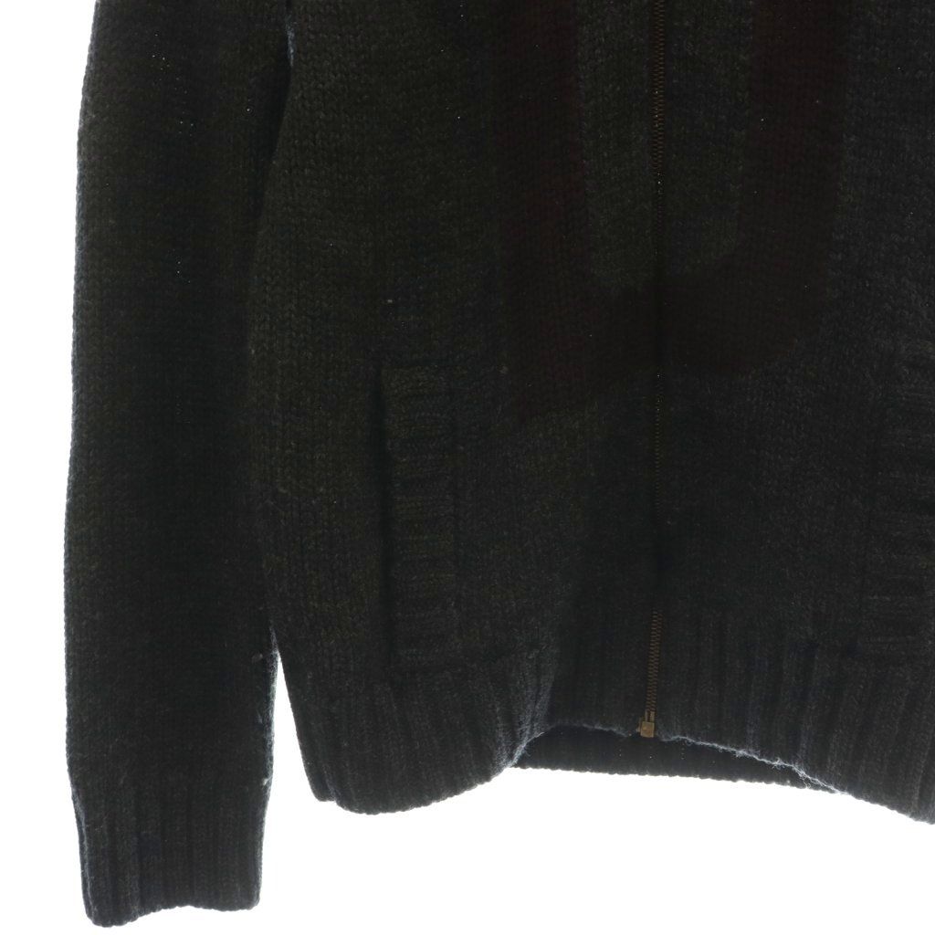 Dolce & Gabbana Driver's Knit Sweater Zip Up Wool 46 Black — view 5