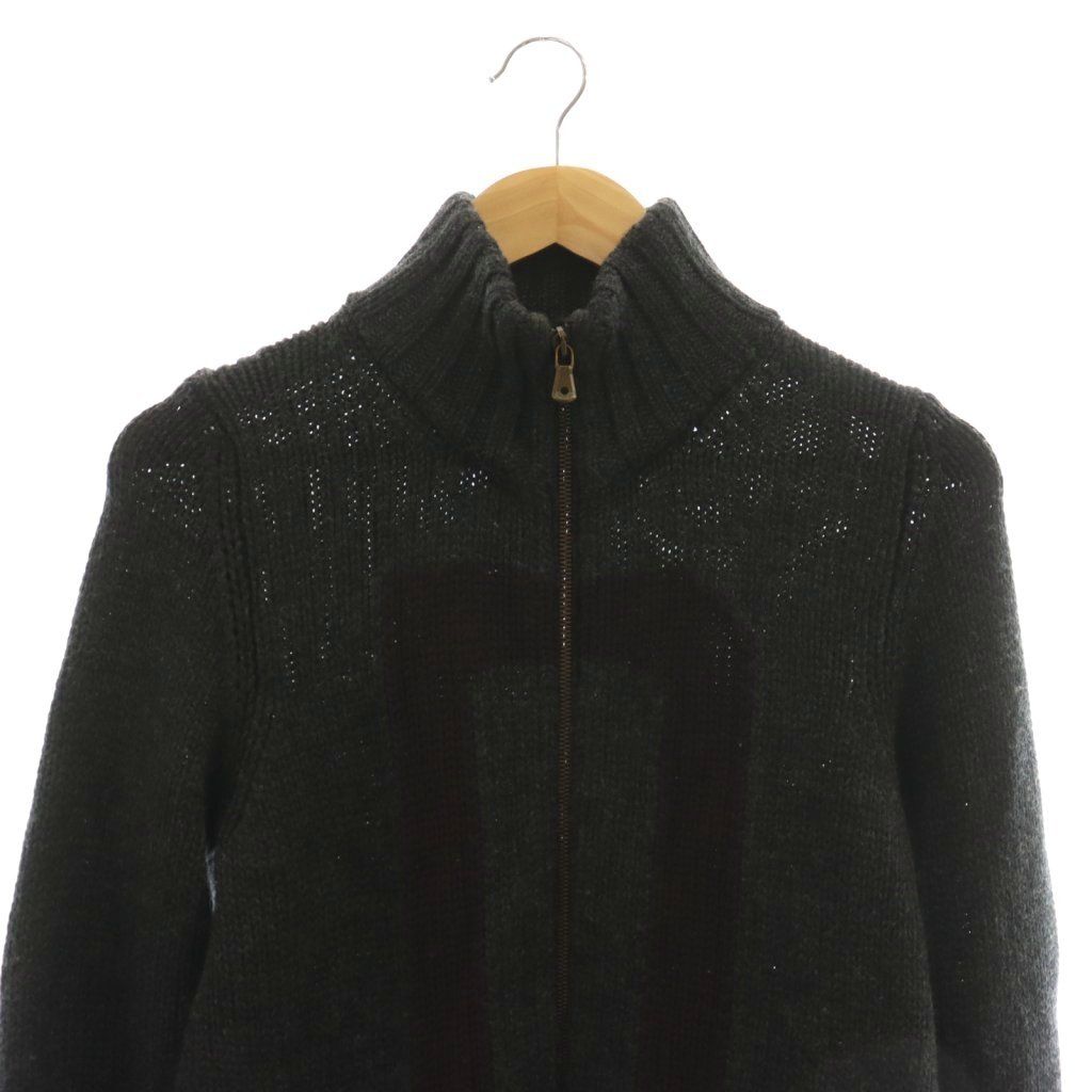 Dolce & Gabbana Driver's Knit Sweater Zip Up Wool 46 Black — view 4