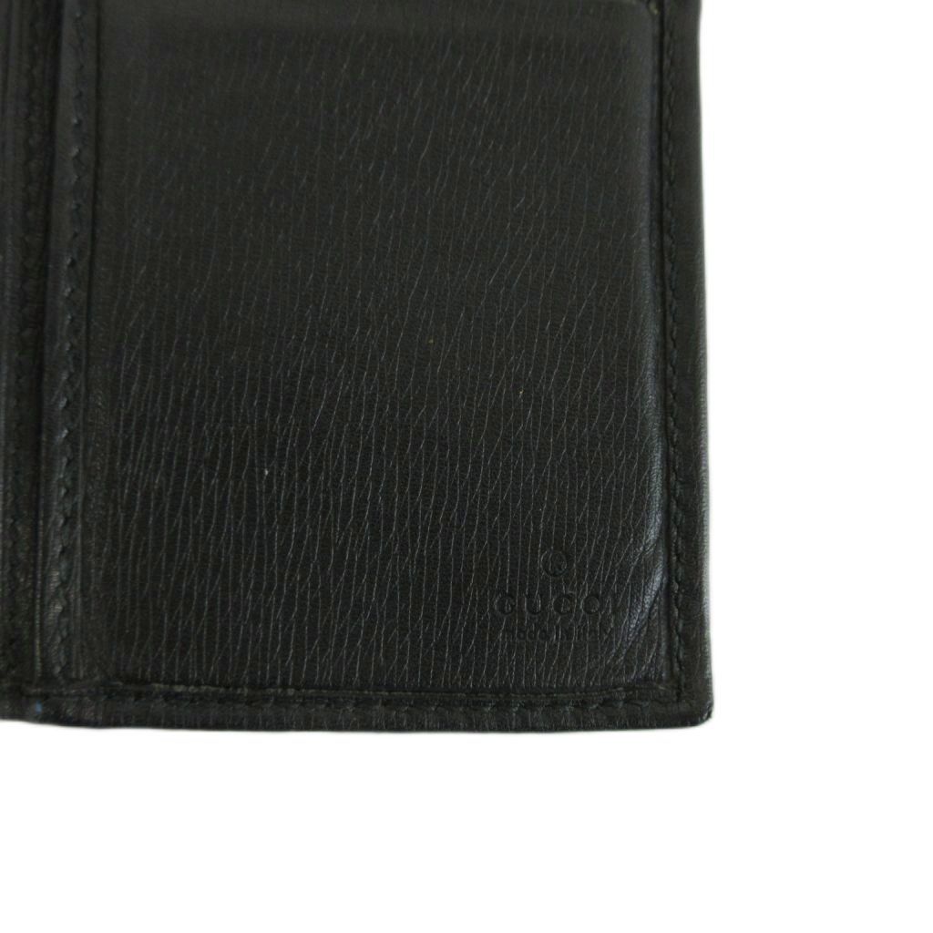 Gucci Wallet Bifold Leather Interlocking Black — view 4