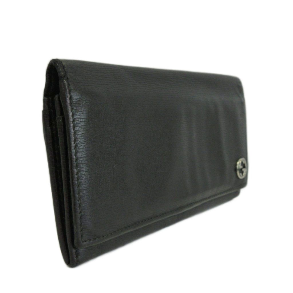 Gucci Wallet Bifold Leather Interlocking Black — view 5