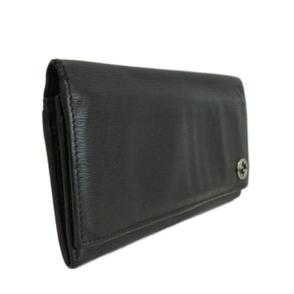 Gucci Wallet Bifold Leather Interlocking Black — view 5