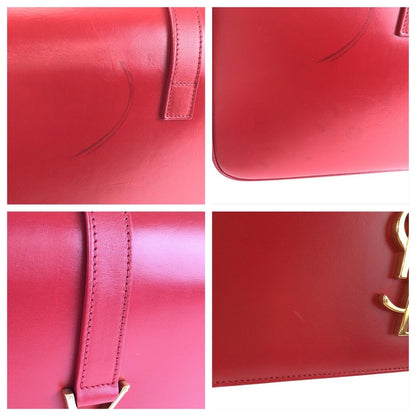 Saint Laurent YSL Universite Red Leather 403 Shoulder Bag Pochette — view 6