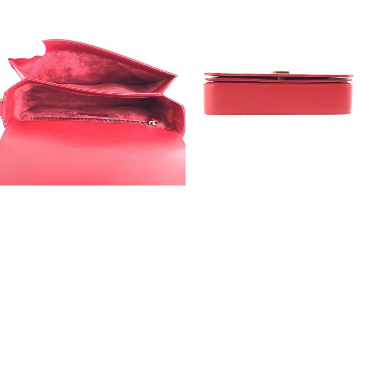 Saint Laurent YSL Universite Red Leather 403 Shoulder Bag Pochette — view 9