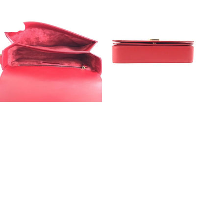 Saint Laurent YSL Universite Red Leather 403 Shoulder Bag Pochette — view 9