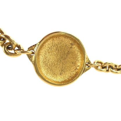 Chanel CC Logo Coin Gold Plated Necklace Chain — view 7