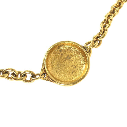 Chanel CC Logo Coin Gold Plated Necklace Chain — view 6