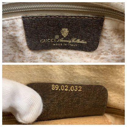 Gucci Vintage Beige Brown GG Supreme Canvas Shoulder Bag Pochette — view 3