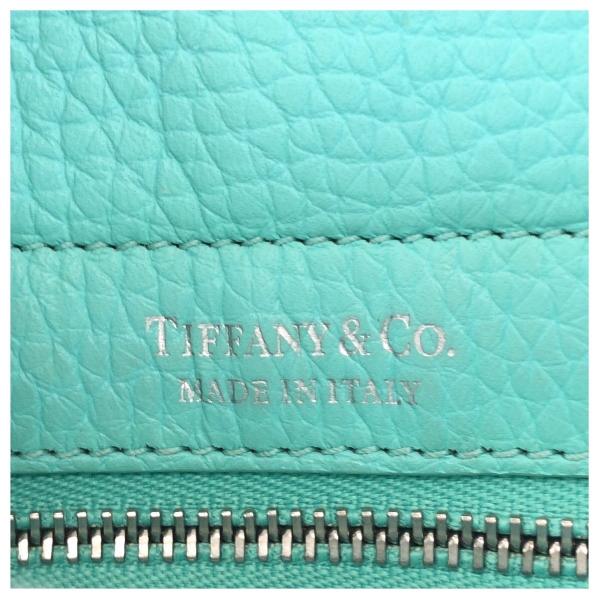 Tiffany & Co Return to Heart 2-Way Light Blue Silver Leather Shoulder Bag — view 4