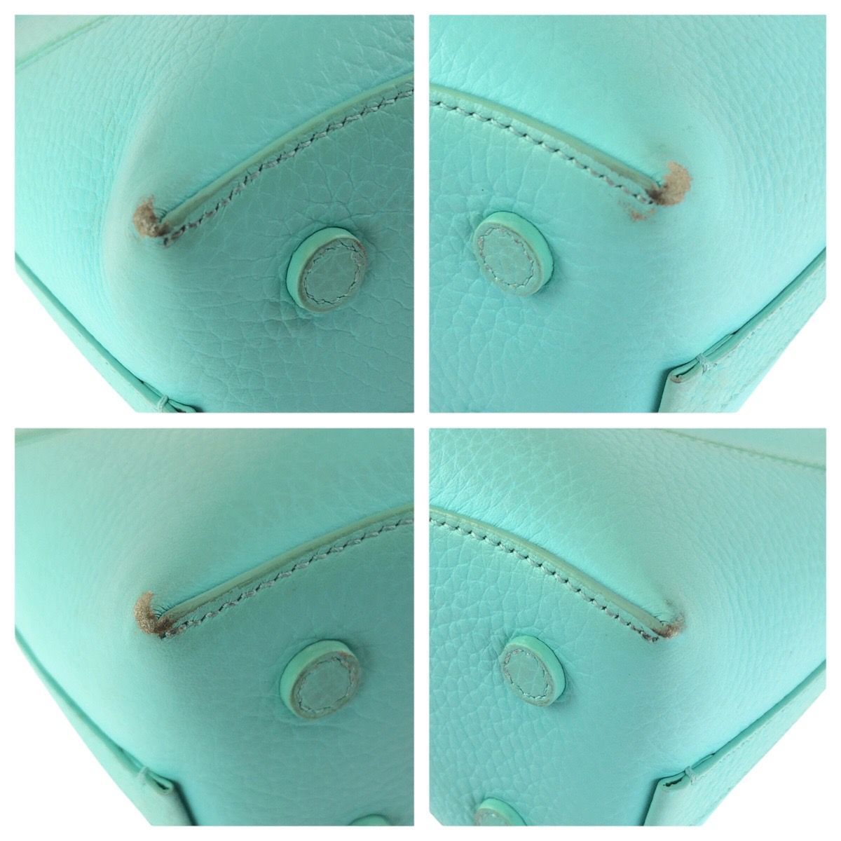 Tiffany & Co Return to Heart 2-Way Light Blue Silver Leather Shoulder Bag — view 3
