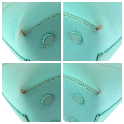 Tiffany & Co Return to Heart 2-Way Light Blue Silver Leather Shoulder Bag — view 3