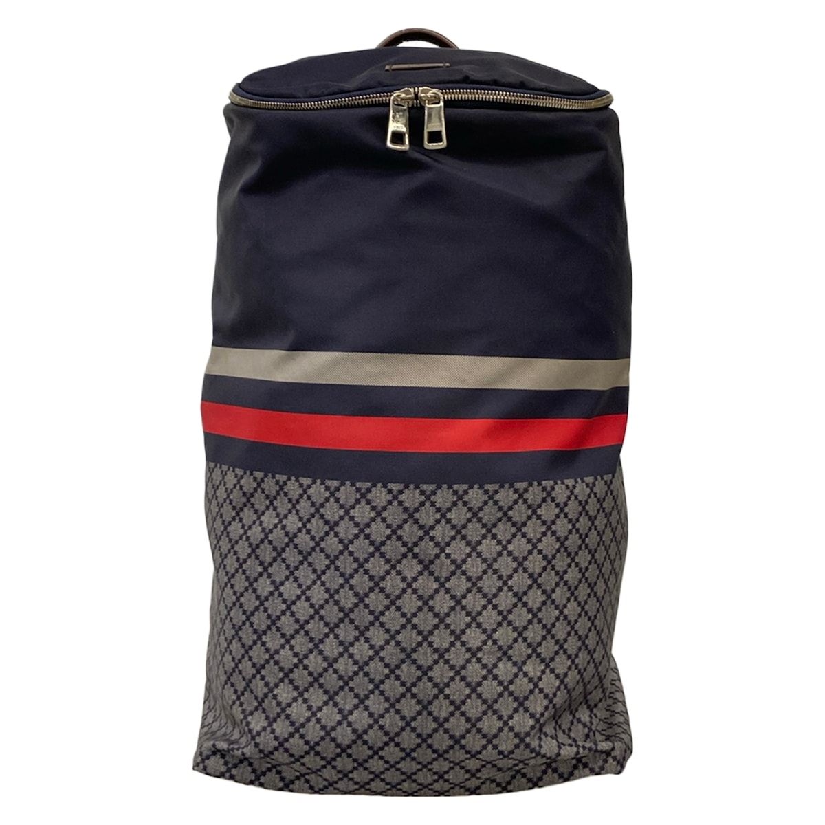 Gucci Backpack Diamante Navy Red Gray