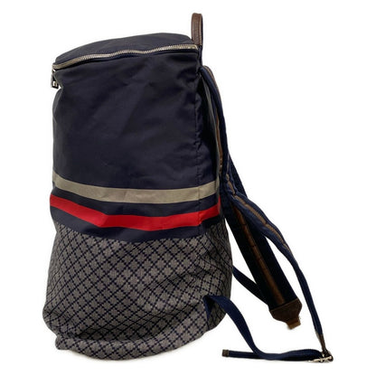 Gucci Backpack Diamante Navy Red Gray — view 4