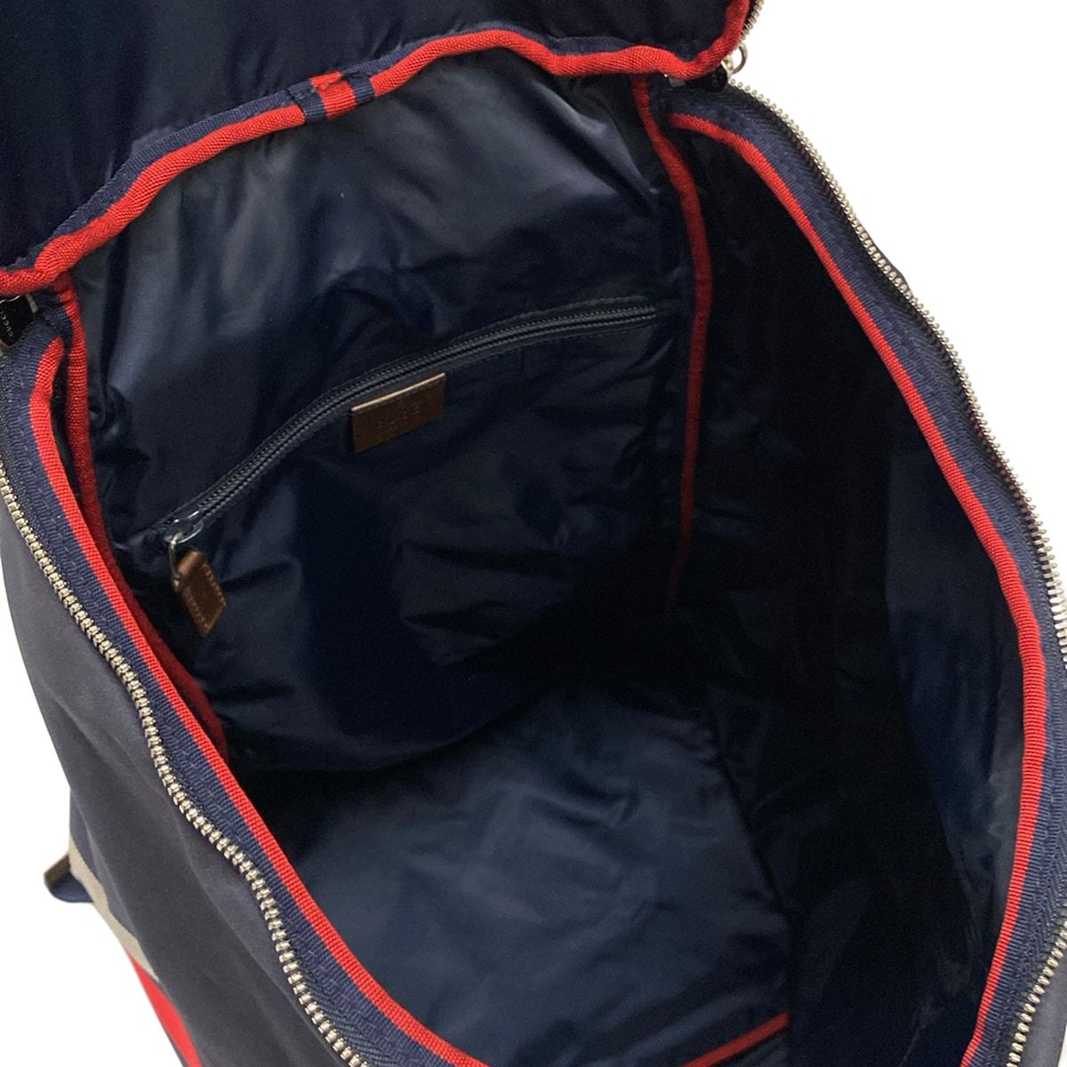 Gucci Backpack Diamante Navy Red Gray — view 7