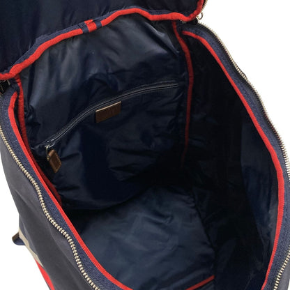 Gucci Backpack Diamante Navy Red Gray — view 7