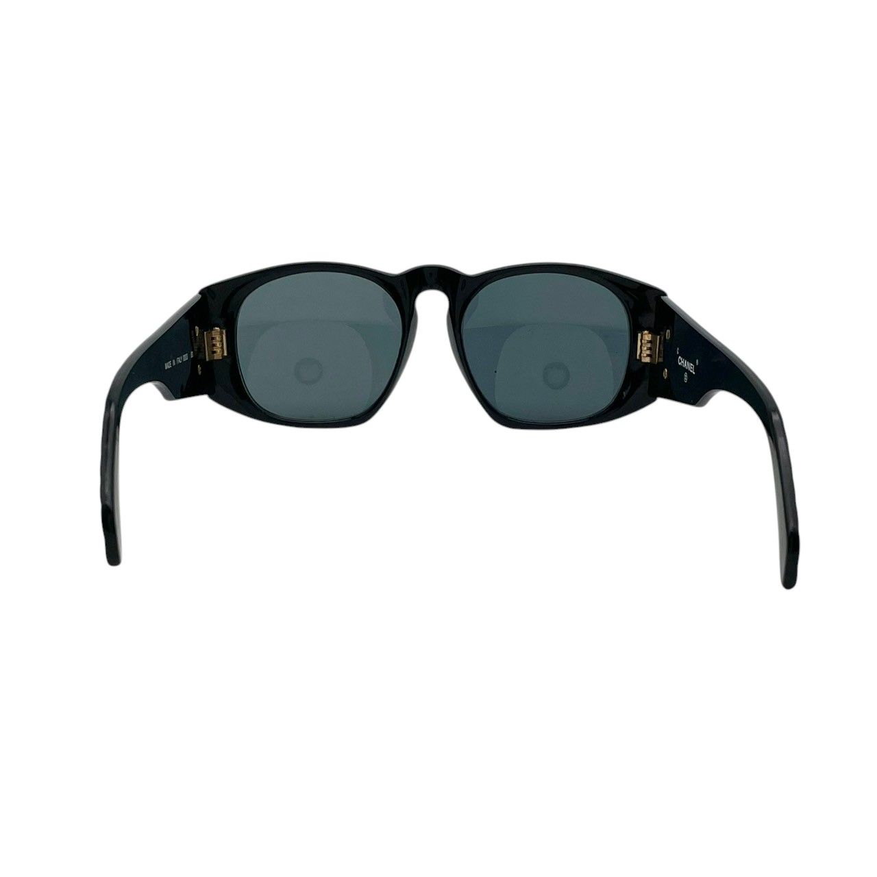Chanel Sunglasses Eyewear Quilted Black Gold CC Logo Vintage Classic Purple — view 3