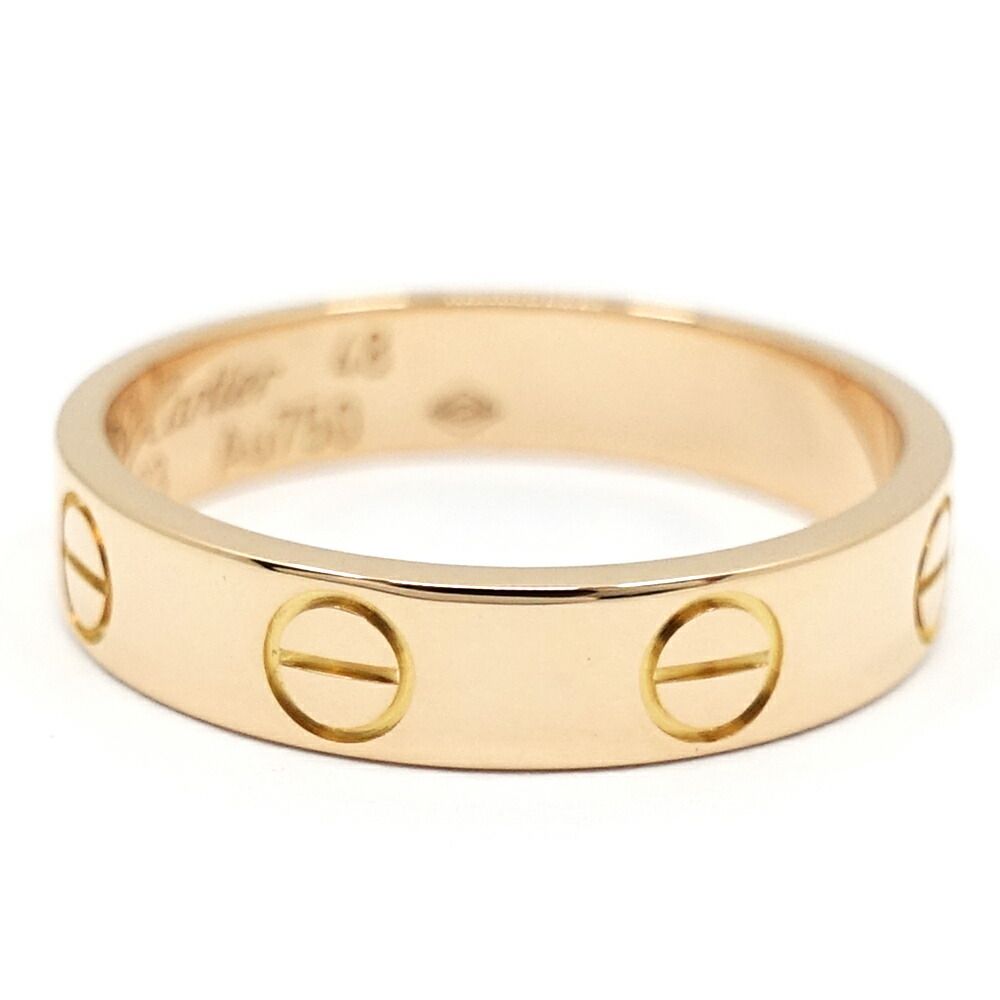 Cartier 18k Pink Gold Mini Love Ring SM — view 6