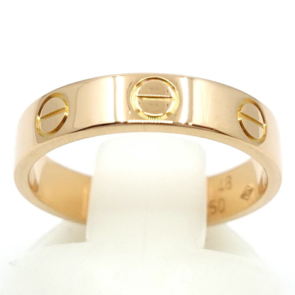 Cartier 18k Pink Gold Mini Love Ring SM — view 4