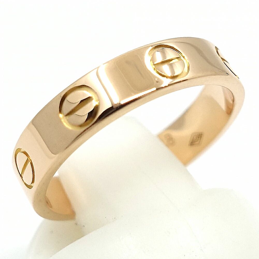 Cartier 18k Pink Gold Mini Love Ring SM — view 5