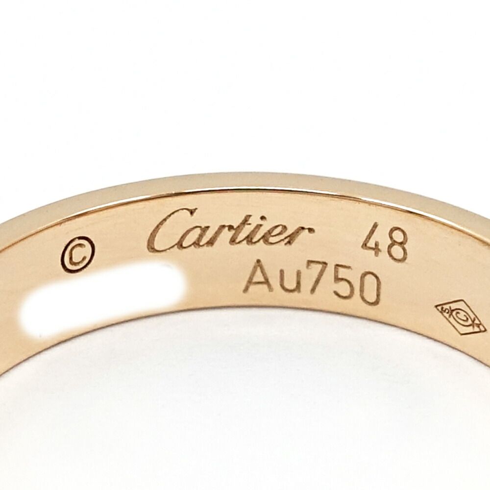 Cartier 18k Pink Gold Mini Love Ring SM — view 7