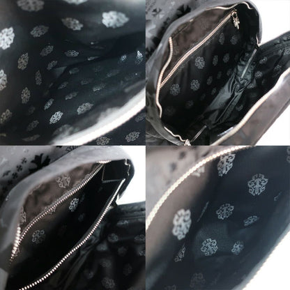 Chrome Hearts Ten Grade Nylon Backpack All Pattern Daga Zip Black Silver — view 6