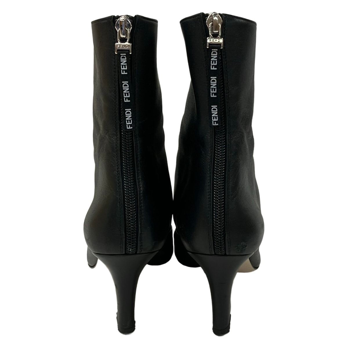 Fendi Short Boots 38 Black Leather — view 3