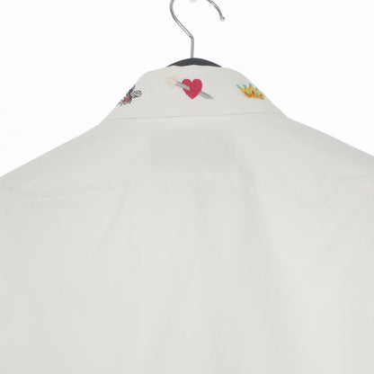 Gucci Symbols Color Embroidery Snake Shirt Long Sleeve 15 White — view 5