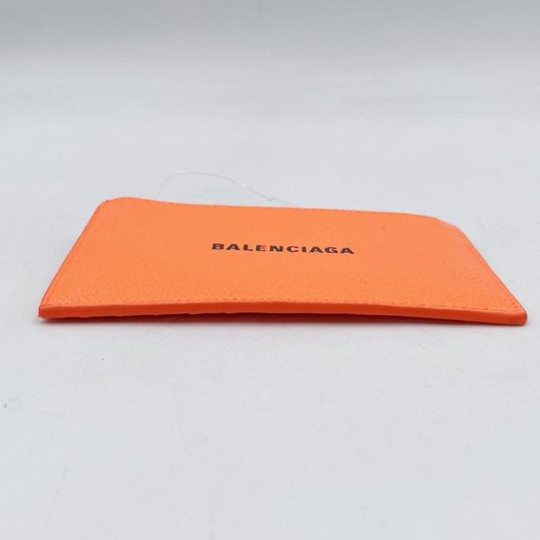 Balenciaga Coin Case Fragment Orange Leather Card — view 3