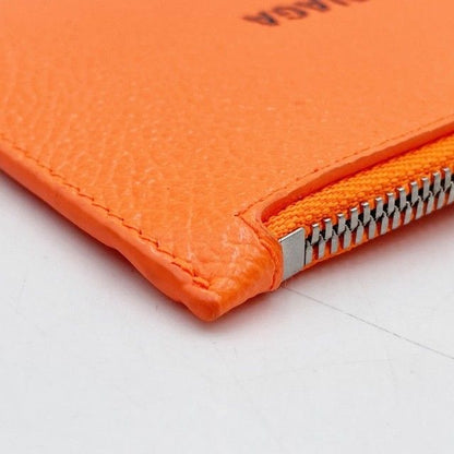 Balenciaga Coin Case Fragment Orange Leather Card — view 6