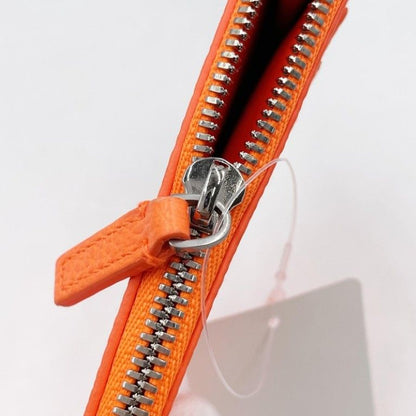 Balenciaga Coin Case Fragment Orange Leather Card — view 8