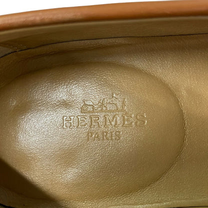 Hermes Loafers 37.5 Kennedy Brown Leather — view 5