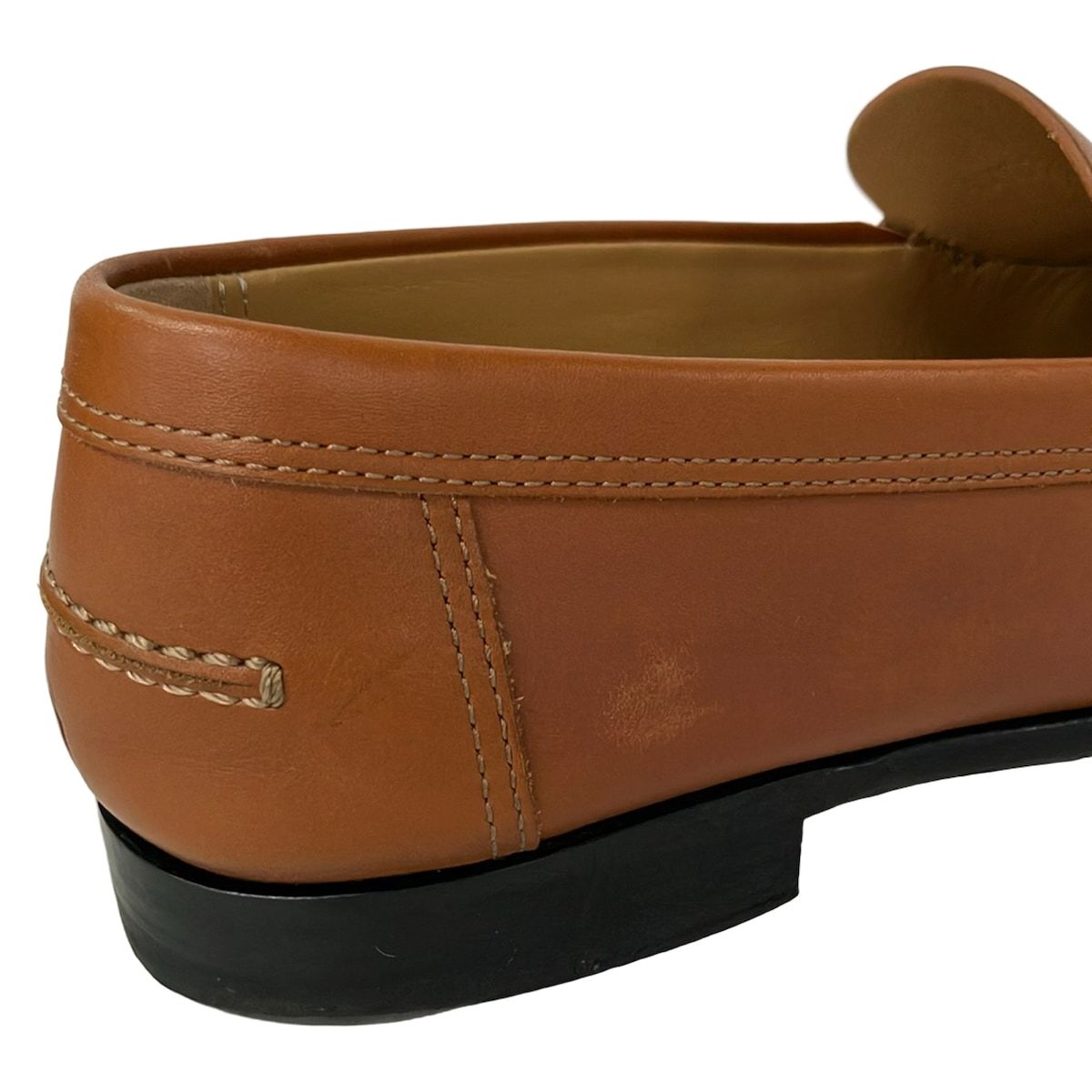 Hermes Loafers 37.5 Kennedy Brown Leather — view 8