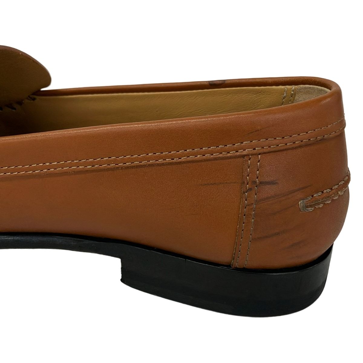 Hermes Loafers 37.5 Kennedy Brown Leather — view 9