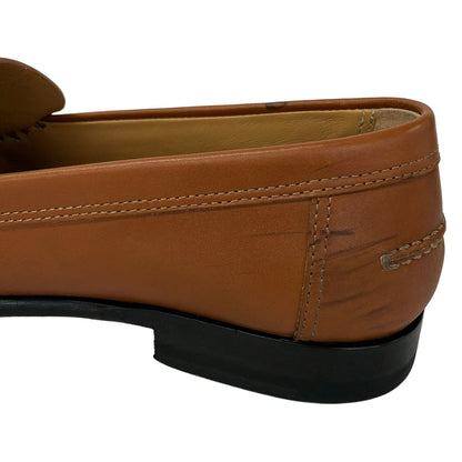 Hermes Loafers 37.5 Kennedy Brown Leather — view 9