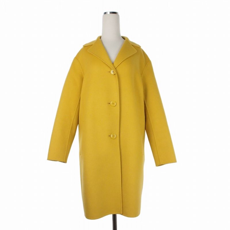 Max Mara Weekend Line Wool Coat Jacket 38 Yellow