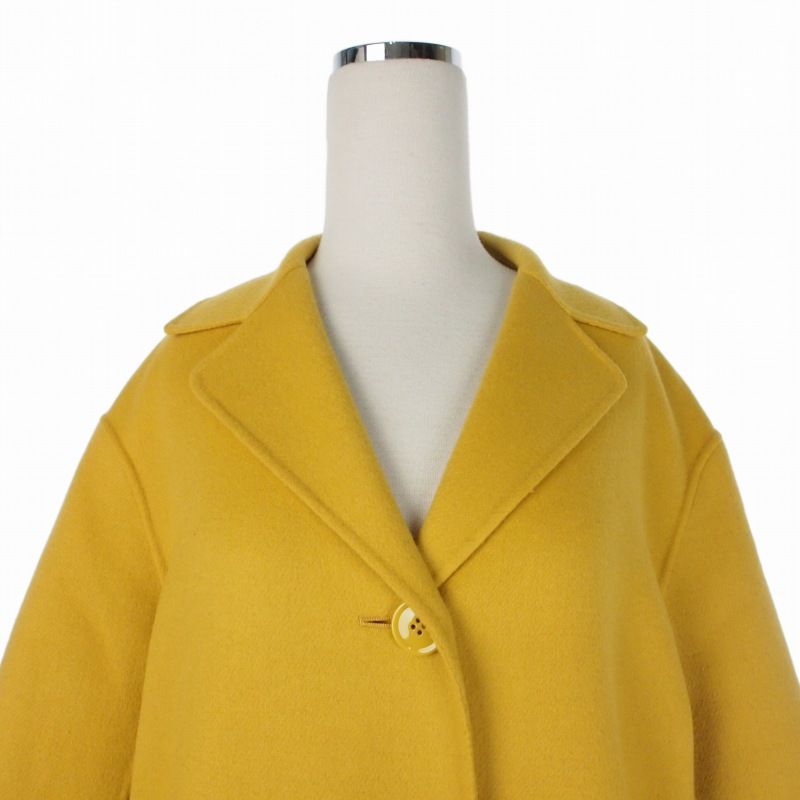 Max Mara Weekend Line Wool Coat Jacket 38 Yellow — view 4