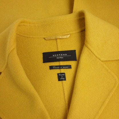Max Mara Weekend Line Wool Coat Jacket 38 Yellow — view 6
