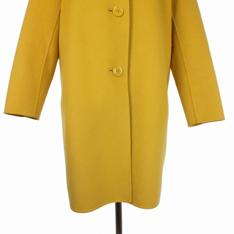 Max Mara Weekend Line Wool Coat Jacket 38 Yellow — view 5