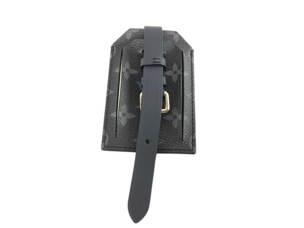 Louis Vuitton Name Tag Porto a Dos Less Black Monogram Eclipse Luggage Tag