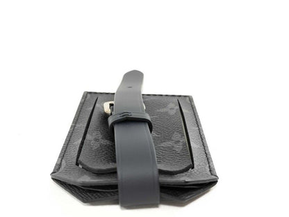 Louis Vuitton Name Tag Porto a Dos Less Black Monogram Eclipse Luggage Tag — view 4