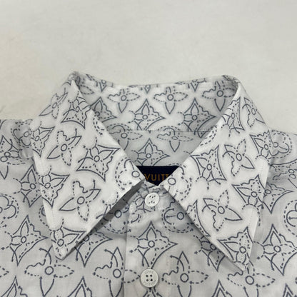 Louis Vuitton Eo4 White Monogram Flower Shirt — view 3