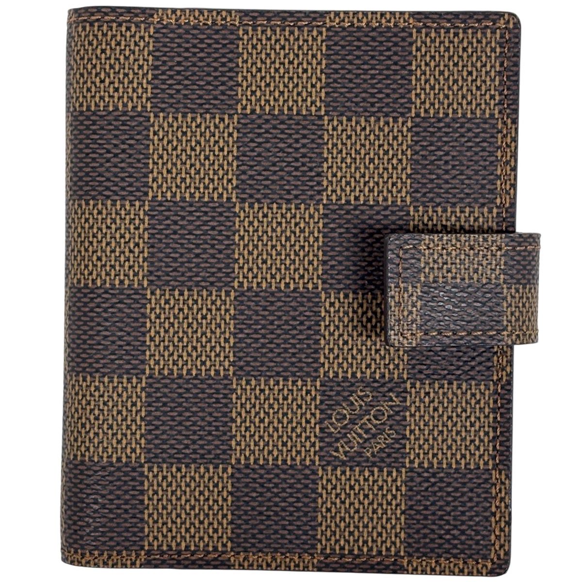 Louis Vuitton Agenda Mini System Notebook Card Case Book Cover Damier Brown