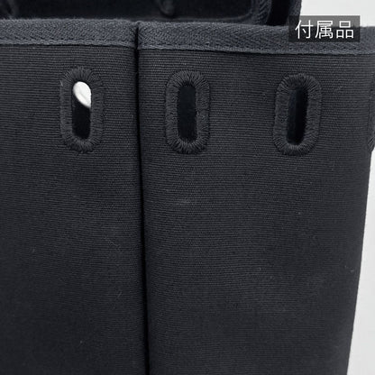 Hermes Herbag a Dos PM 2-Way Handbag Backpack Toile Officier Black — view 7