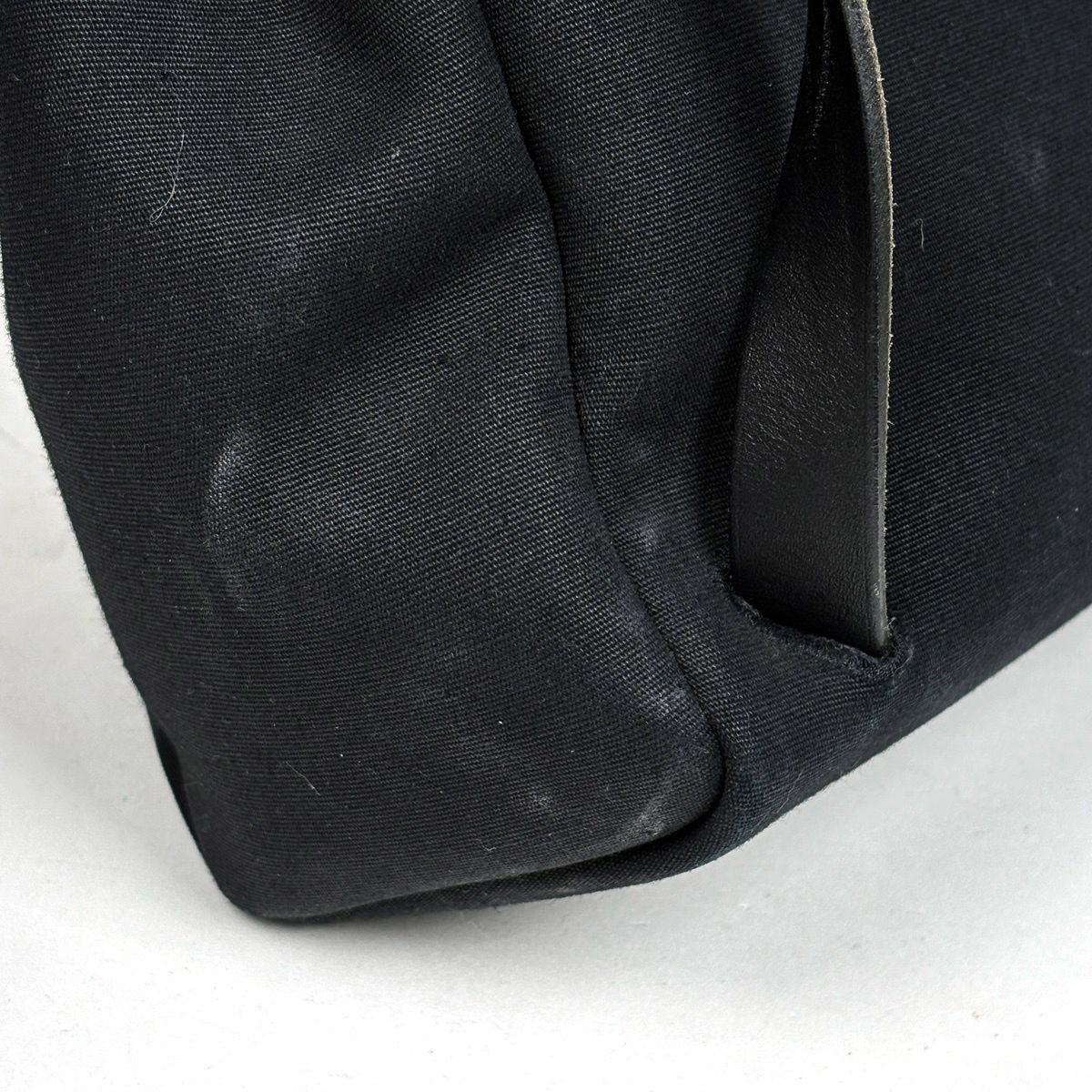 Hermes Herbag a Dos PM 2-Way Handbag Backpack Toile Officier Black — view 3