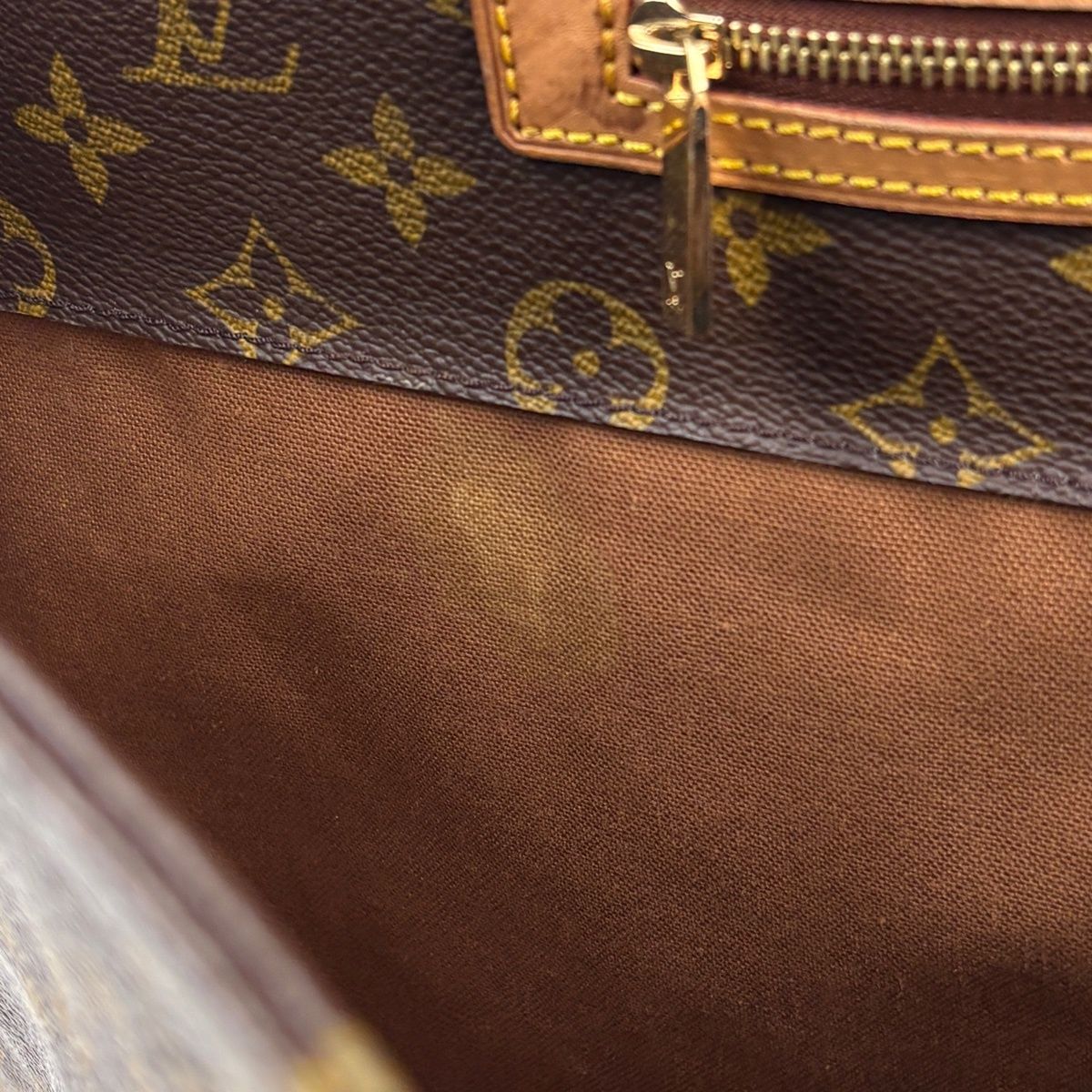 Louis Vuitton Cabas Alto Shoulder Bag Tote Monogram Brown — view 8