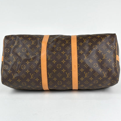 Louis Vuitton Keepall Bandouliere 50 Boston Bag Monogram Brown — view 2