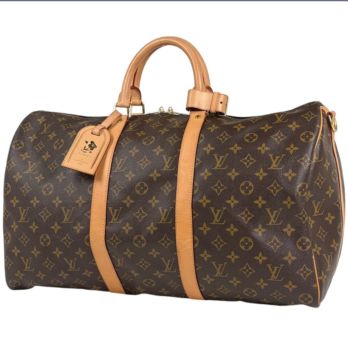 Louis Vuitton Keepall Bandouliere 50 Boston Bag Monogram Brown