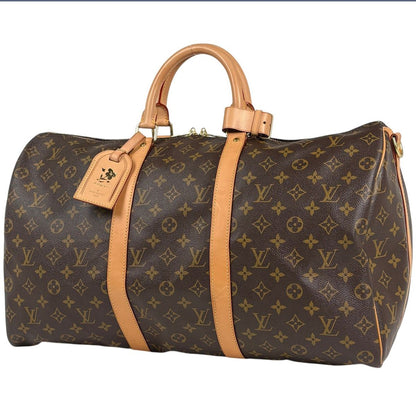 Louis Vuitton Keepall Bandouliere 50 Boston Bag Monogram Brown