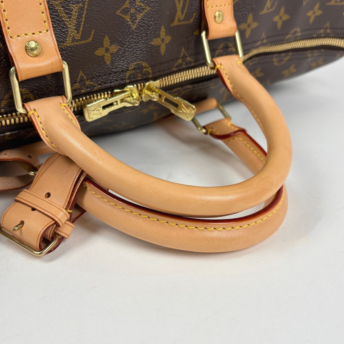 Louis Vuitton Keepall Bandouliere 50 Boston Bag Monogram Brown — view 6