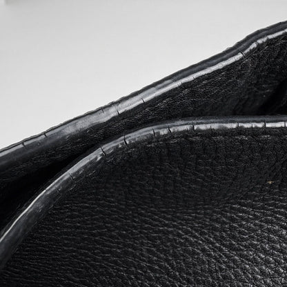 Prada Logo Shoulder Bag Leather Nero — view 8